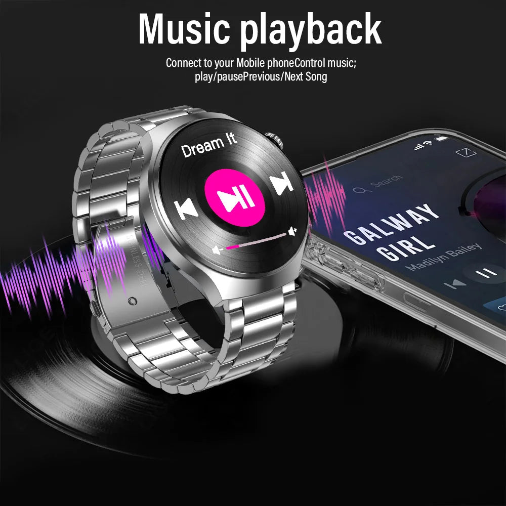LAXASFIT Men's Smartwatch – Bluetooth Calling, HD Display