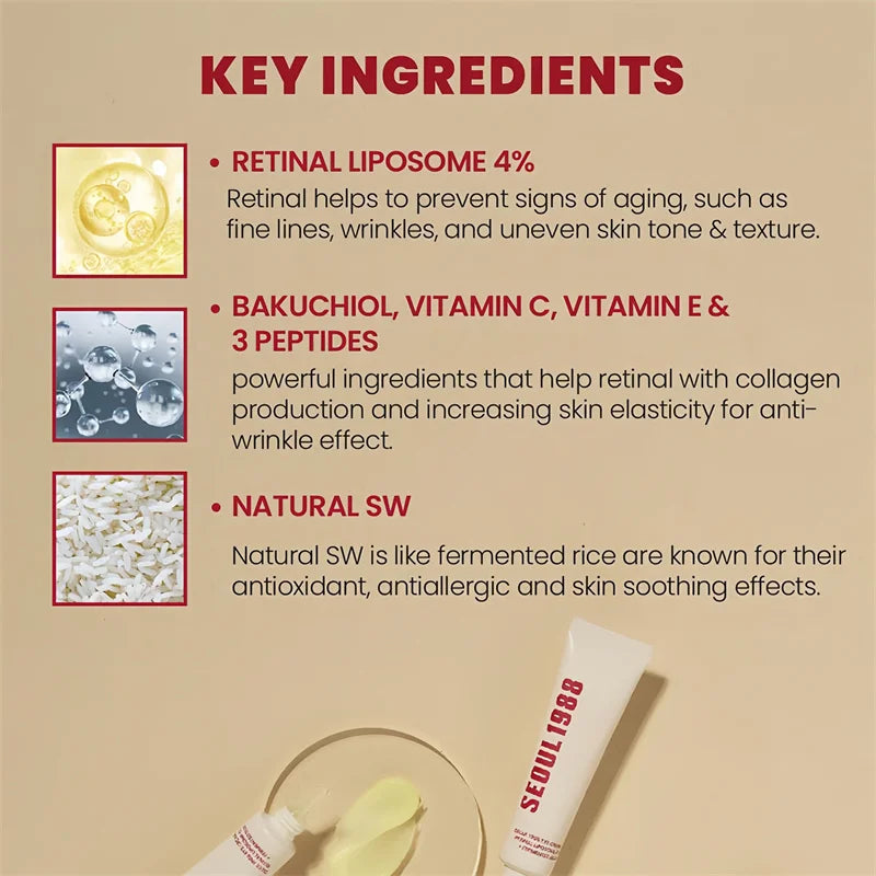 SEOUL 1988 4% Retinol Eye Cream – Firming & Brightening 30ml