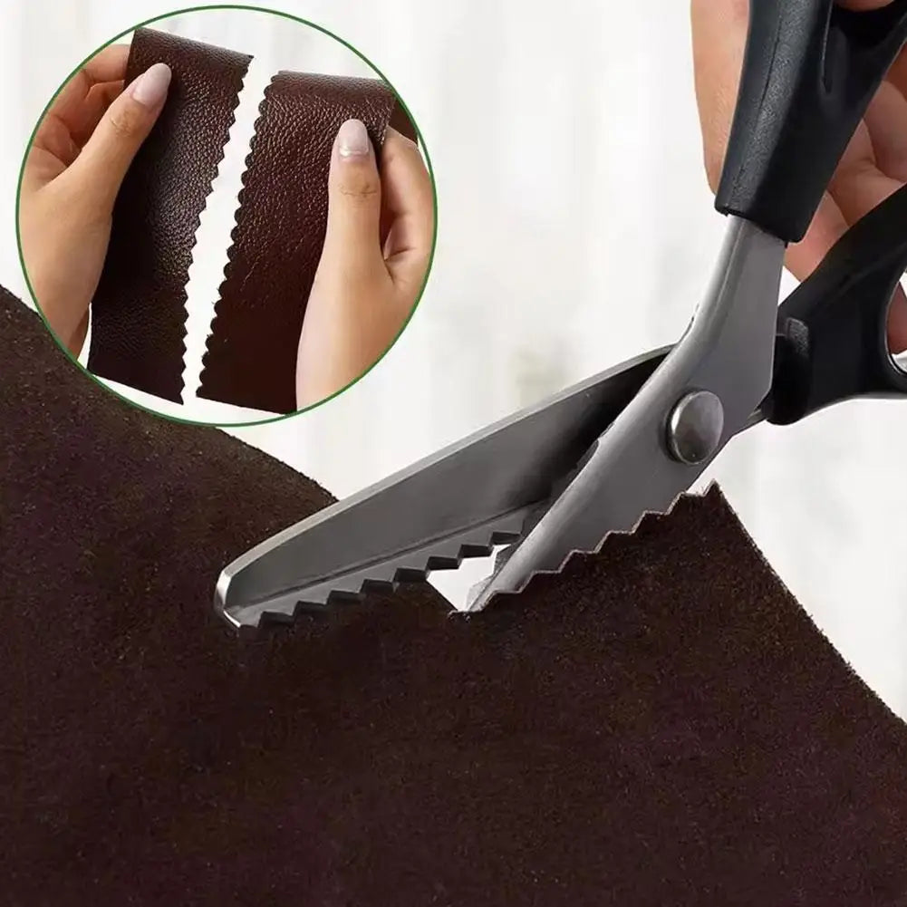 Pinking Shears – Zigzag Serrated Stainless Steel Fabric Scissors