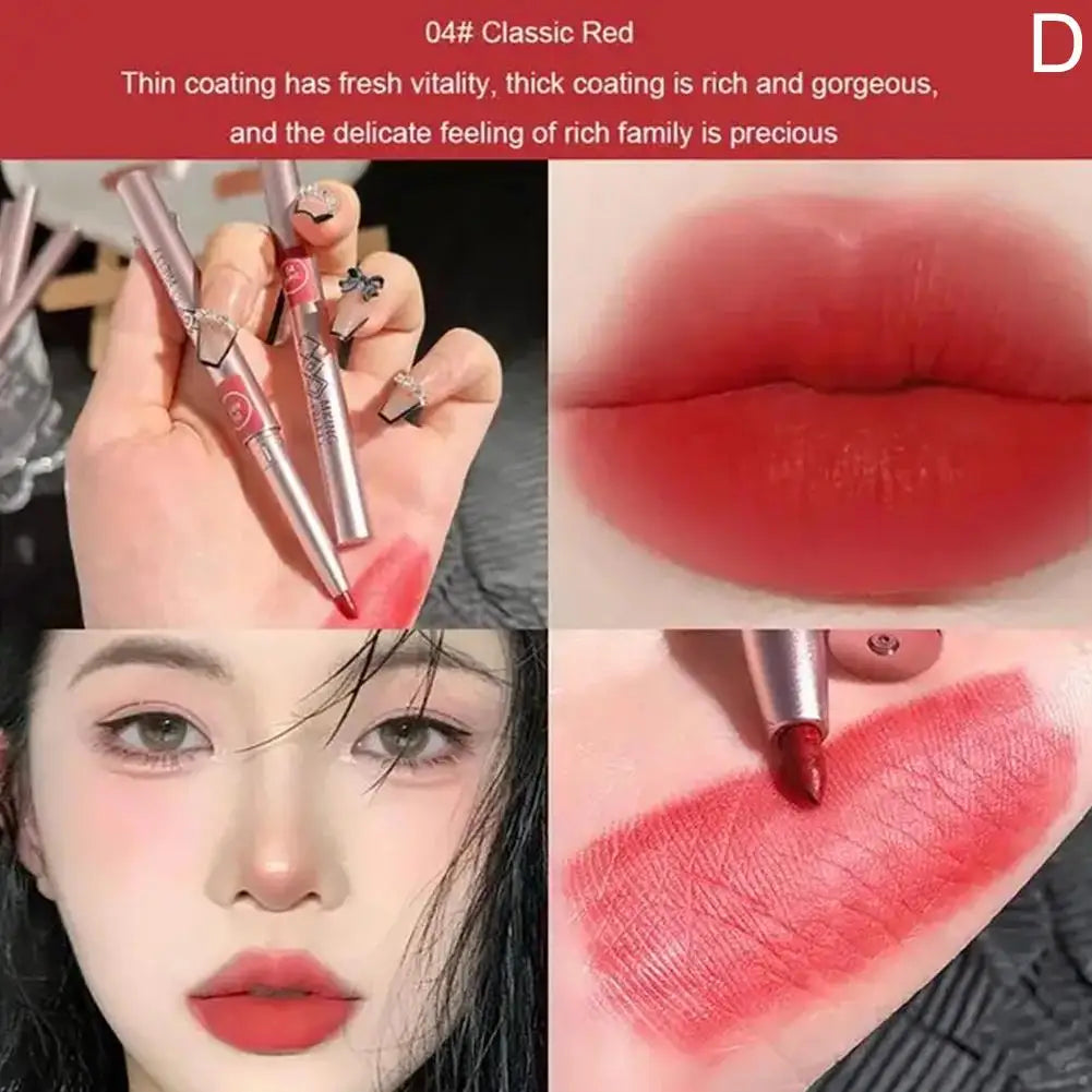 Waterproof Matte Lip Liner – Long-Lasting Moisturizing Pencil Lip Liner Pencil Oasis Select red