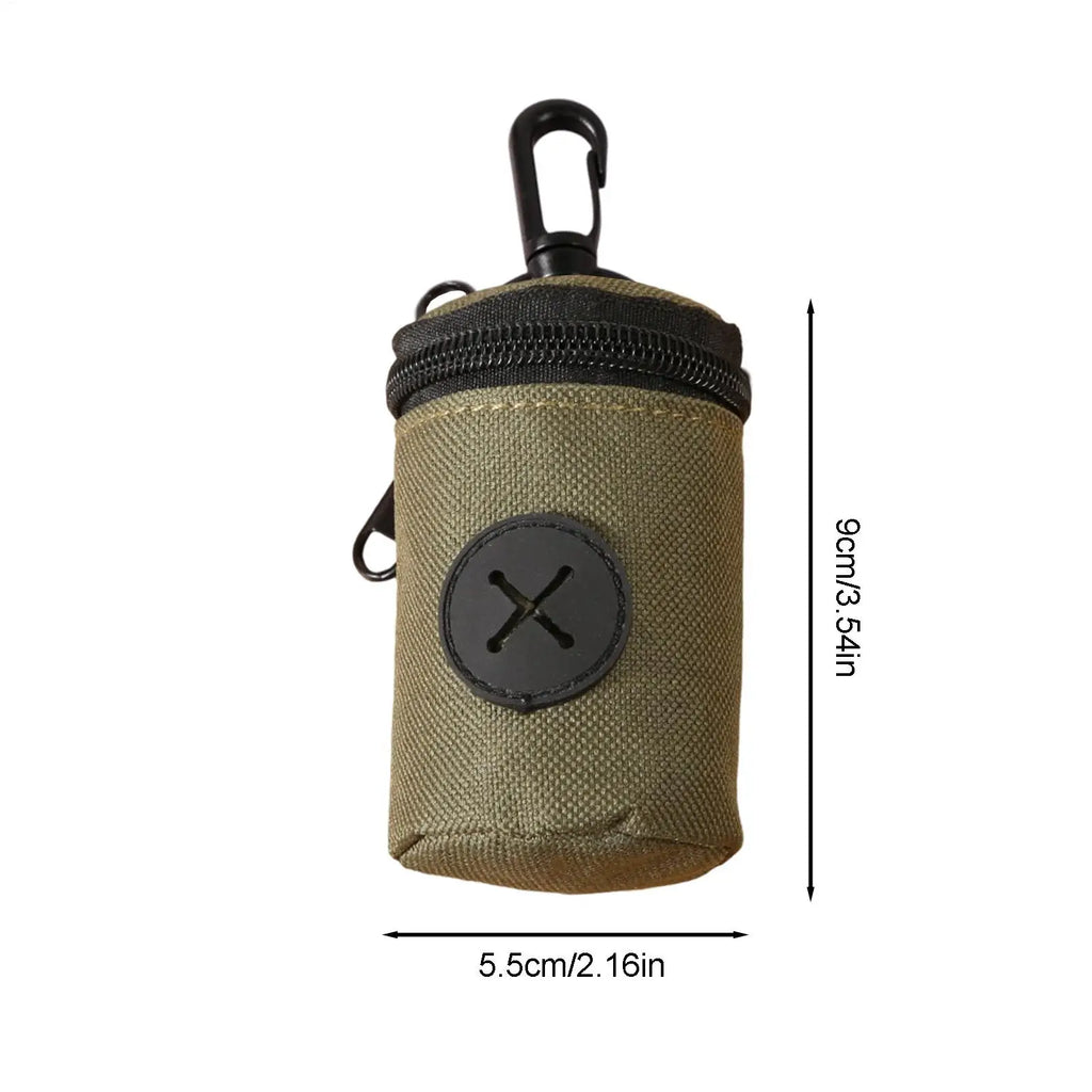 Dog Poop Bag Holder with Zipper Clip Small Pouch Pet Training Poop Bag Dispenser for Pet Puppy Small Medium Large Breed Home Oasis Select