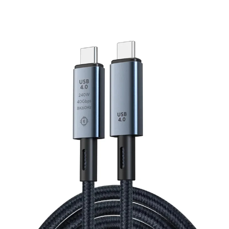 1m 240W USB C to USB C Fast Charging Cable 40Gbps Data Cable with 8K Video Transfer Speed For iPhone 16 Pro Macbook TV Laptop Oasis Select