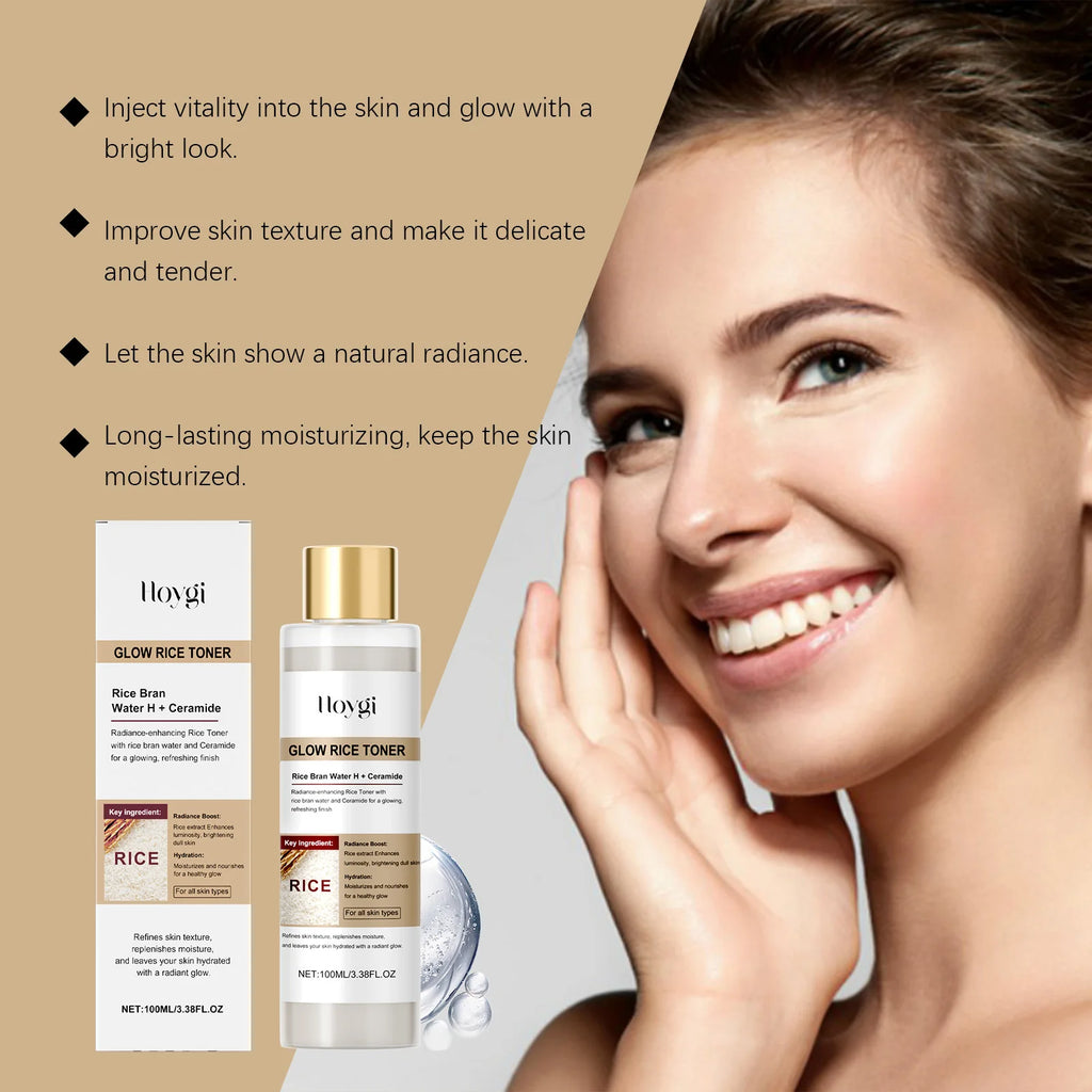 Hoygi Glow Rice Toner – Brightening, Hydrating & Pore Refining Brightening Face Toner Oasis Select