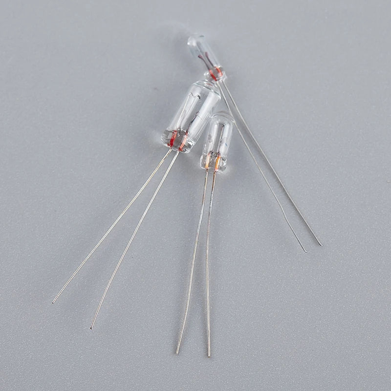 10pcs/lot Miniature 0.07A 3mm 4mm 5mm 3V/6V/9V/12V/24V Mini Lamp Light Bulb Edison Incandescent Filament Rice Oasis Select