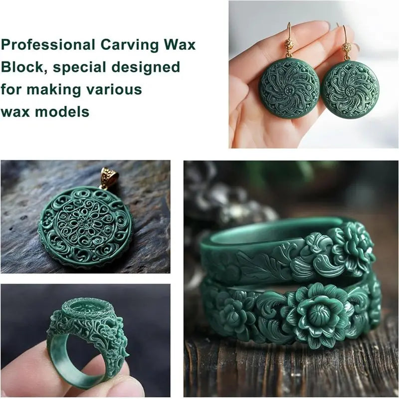 LIKE WISH Casting Wax Block, Carving Wax For Making DIY Jewelry Casting Mold And Craft Making, 1LB Oasis Select