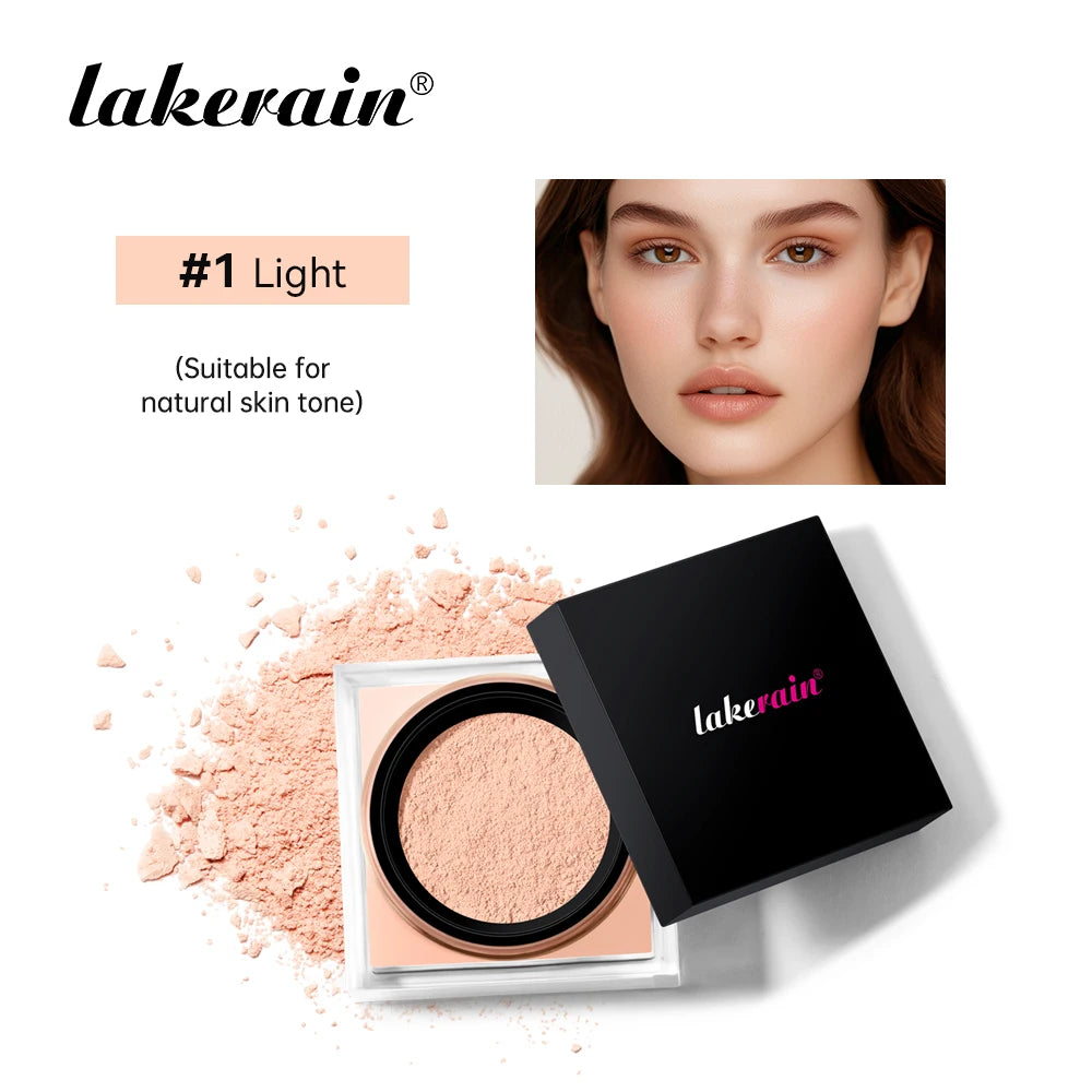 Loose Baking Setting Powder Long Lasting Oil Control Natural Face Matte Waterproof Brightening Loose Powder Makeup Cosmetics Oasis Select 01 Light