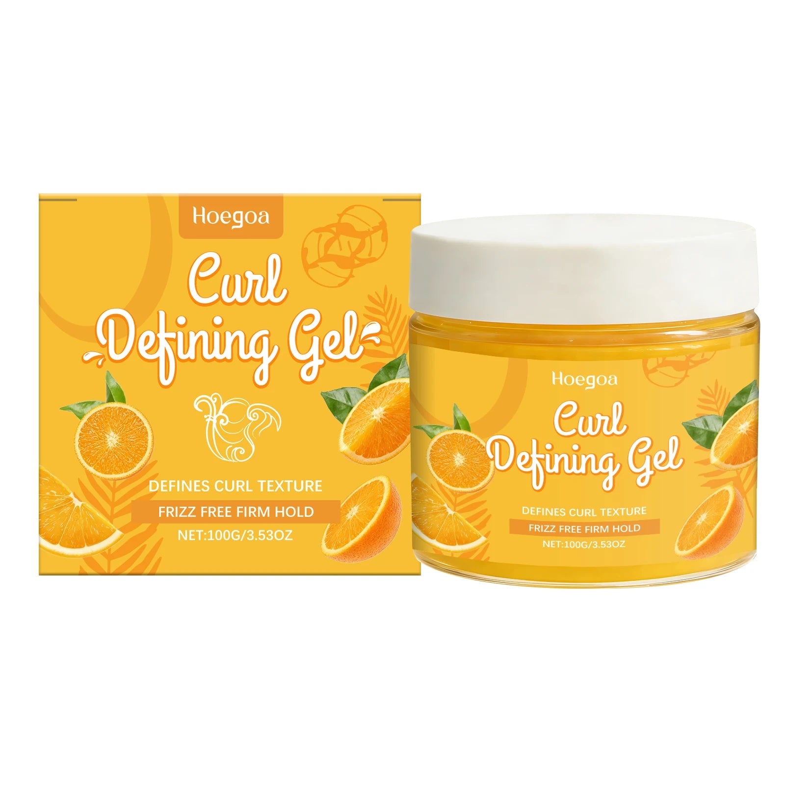 Hoegoa Curl Shaping Gel Hair Wax, Oil-Control, Smooth Hair Wax, Curl Styling Cream, Anti-Frizz Natural Curl Gel Oasis Select 100g boxed