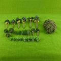 28Pcs Miniature Craft Trees Different Sizes and Styles for DIY Micro-landscape Decoration,realistic Architectural Models Durable Oasis Select Default Title