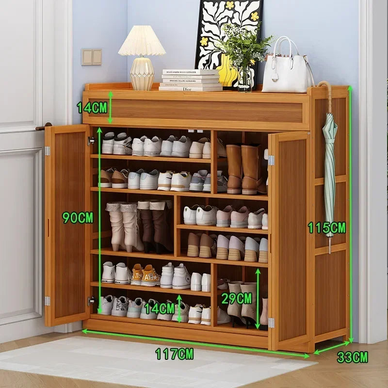 Nanzhu shoe cabinet simple shoe rack at the door of the home large-capacity storage artifact multi-layer dust-proof Oasis Select