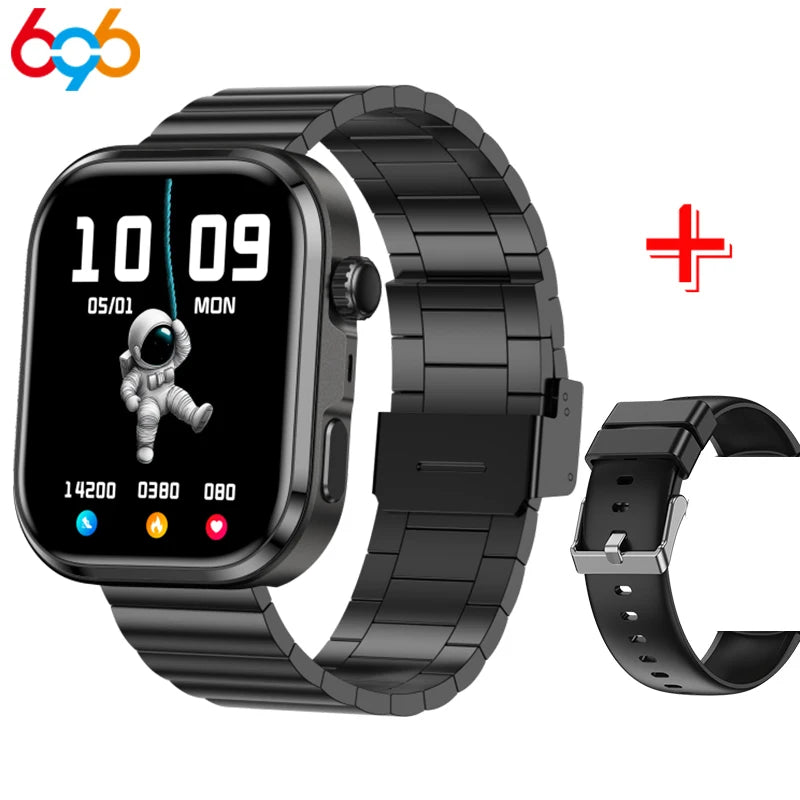 Health Analysis Smartwatch 7/24H Healthy Smart Watches Men Women Motion Tracking ECG+PPG Sleep Blue Tooth Call For IOS Android Oasis Select BKBKS A BK1M