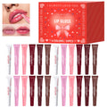 Premium gift set 24PCS/box Lip gloss set Long-lasting moisturizing Lip color modification Perfect gift for women Valentine’s Day Oasis Select Lip gloss set 24 pcs