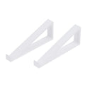 1 Pair Portable Keyboard Elevated Stand Raised Keyboard Angle Plastic Computer Keyboard Riser Monitor Holder Comfortable Typing Oasis Select White