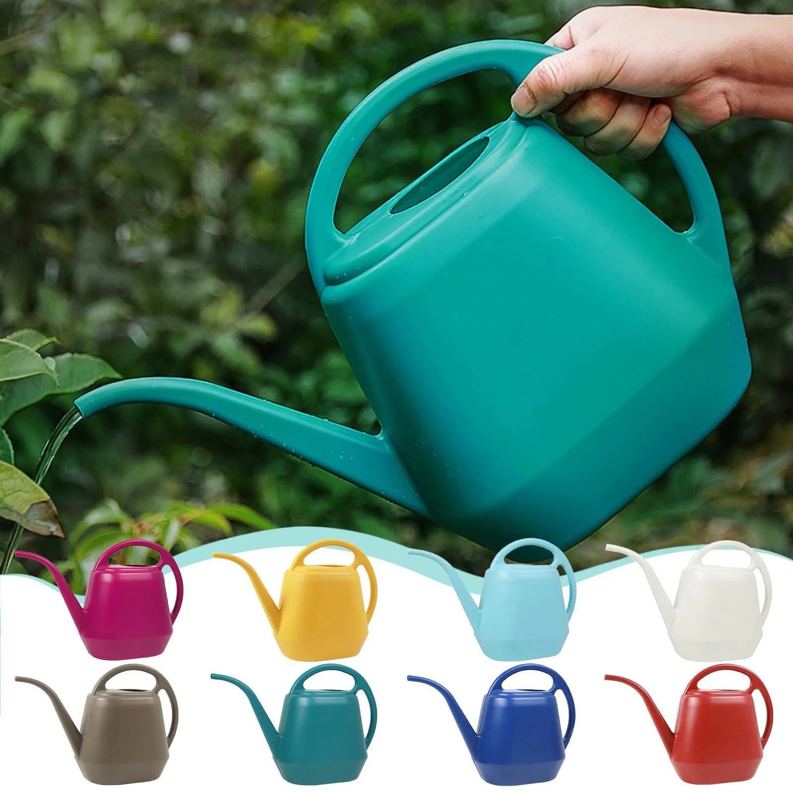 Home Garden 4L Watering Can Long Mouth Large Capacity Plant Sprinkler Garden Tool Lightweight Watering Pot Oasis Select