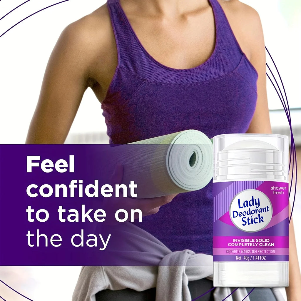 Lanemay Women's Deodorant Stick – 48Hr Invisible, No White Marks