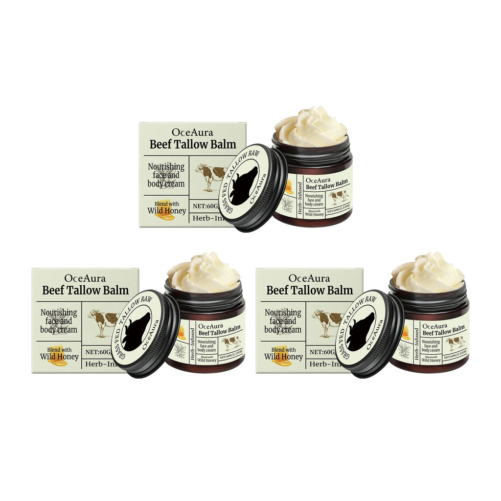 OceAura Butter Skin Moisturizing Cream Strengthen Firming Improving Elasticity Fades Fine Lines Honey Facial Nourishing Creams Oasis Select 60g Boxed X 3PCS