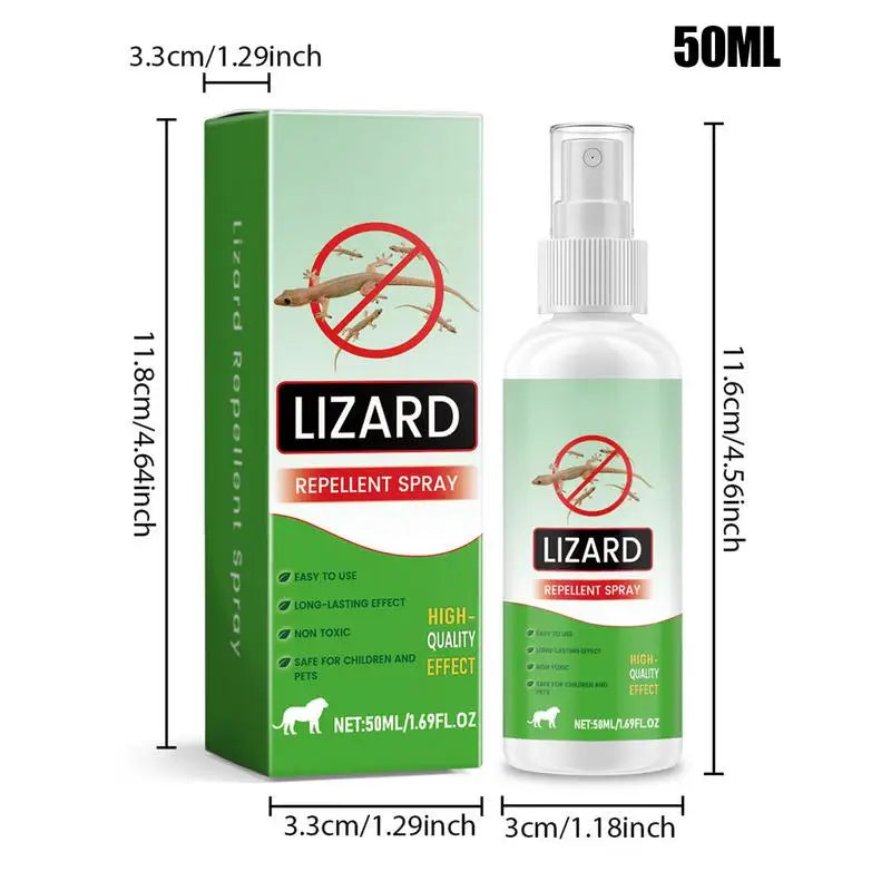 Repellents for House Gecko Spray 50ml Natural Lizard Repellents Powerful Reptile Deterrents Pet Safe Repel Repeller for Ants Oasis Select