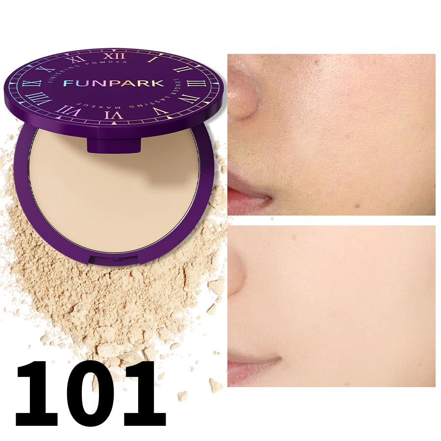 FUNPARK Matte Pressed Powder Foundation – 5 Shades Full Coverage