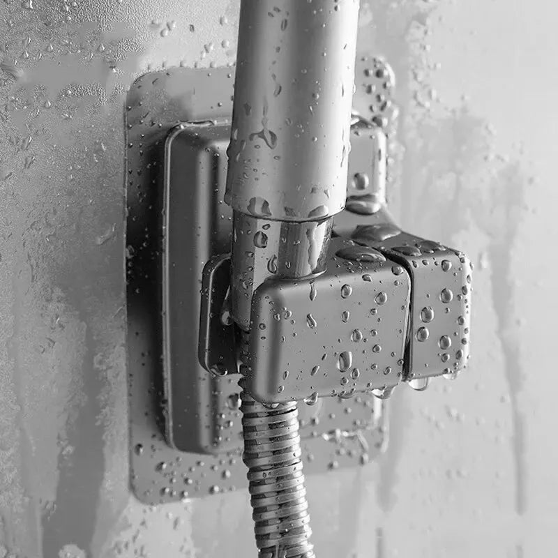 Shower Head Holder Adjustable Wall Mounted Shower Holder Self-Adhesive Showerhead Handheld Bracket Bathroom Accessories 1pc Oasis Select