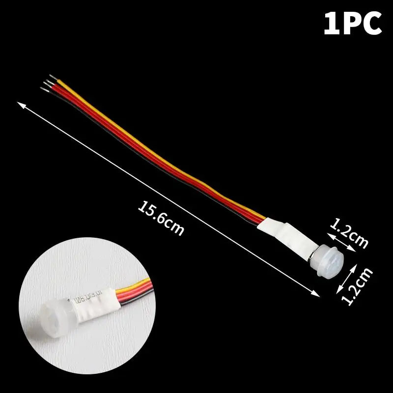 LED PIR Motion Sensor for Cabinet Closet Stairs Hallway, 1/2/3Pcs, DC3-24V, Auto On/Off, Infrared Human Body Detection Oasis Select A1