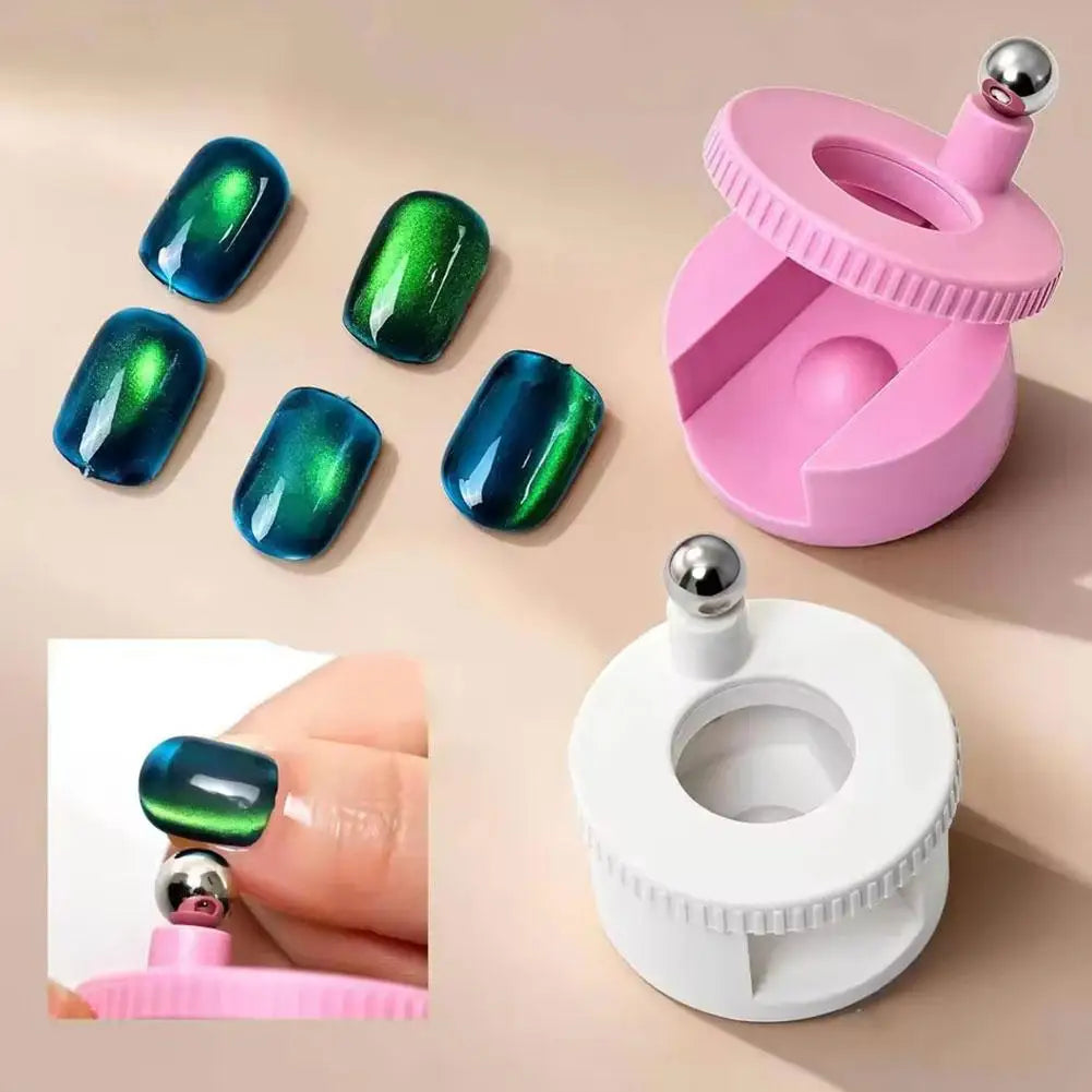Cat Eye Nail Magnet Tool – Wide Light & Rotating Multi-Effect Nail Art Magnet Tool Oasis Select