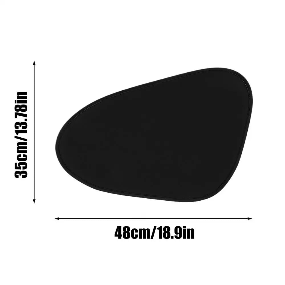 Summer Electrostatic Sun Visor for Car Side Window Sun Shade Curtains Anti-Glare UV-Blocker Auto Sun Protection Cover Visor Oasis Select right front
