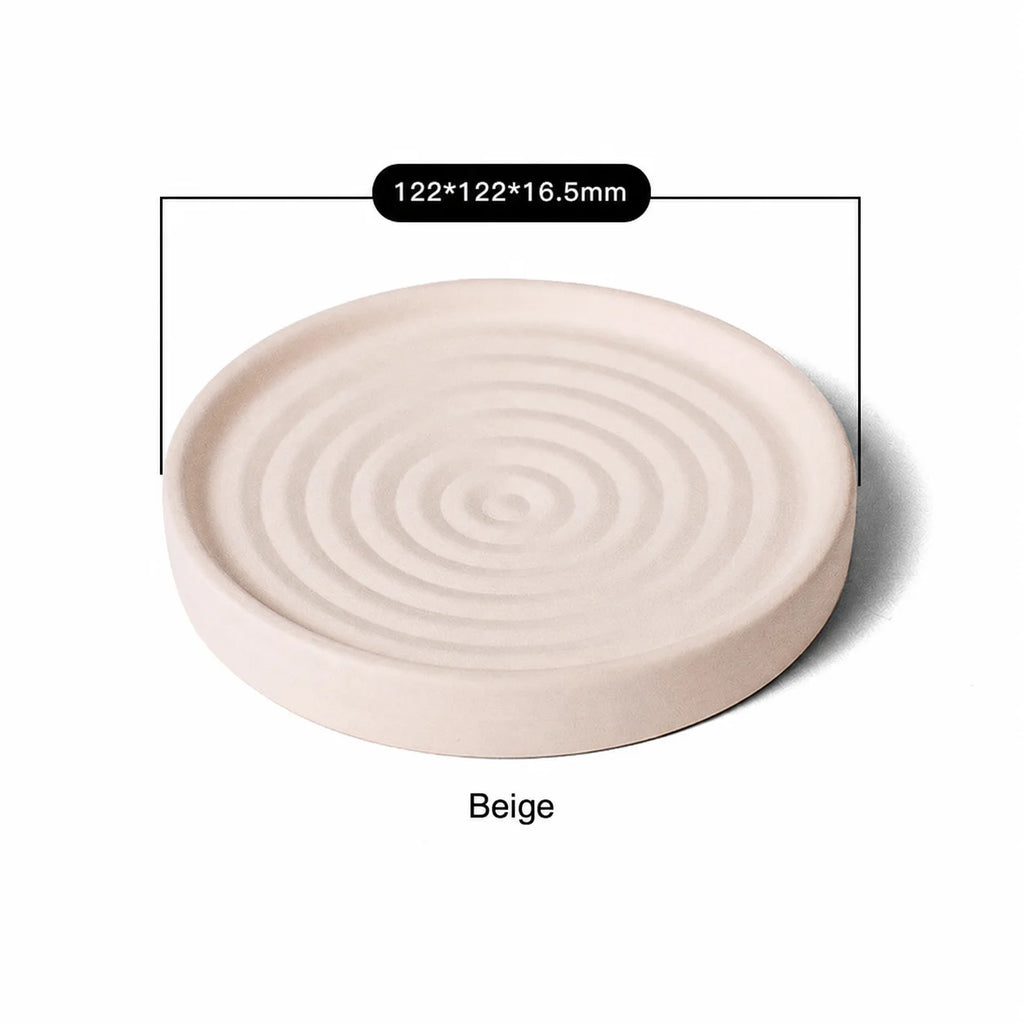 Absorbent Soap Holder Minimalist Diatomaceous Earth Soap Dish Round Tray For Bathroom Easy To Clean For Soap Holder Vanity Oasis Select Beige