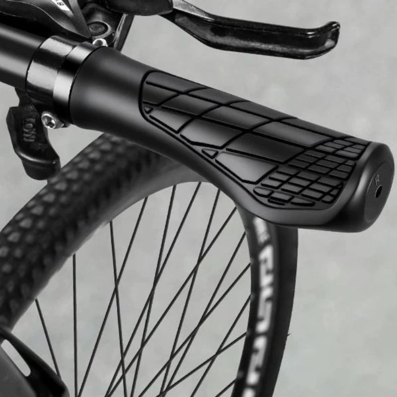 MTB Bike Handlebar Grips 1Pair Anti‑Skid Comfortable Lockable Soft Rubber Bicycle Handle Bar Grips Cycling Parts Oasis Select