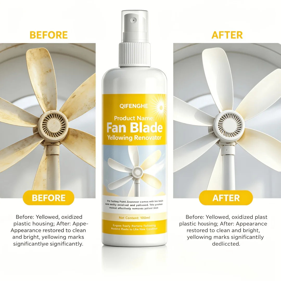 Fan Blade Yellowing Renovator Spray Plastic Cleaner And Oxidation Remover Restores Faded Blades to like New Condition Summer Ess Oasis Select