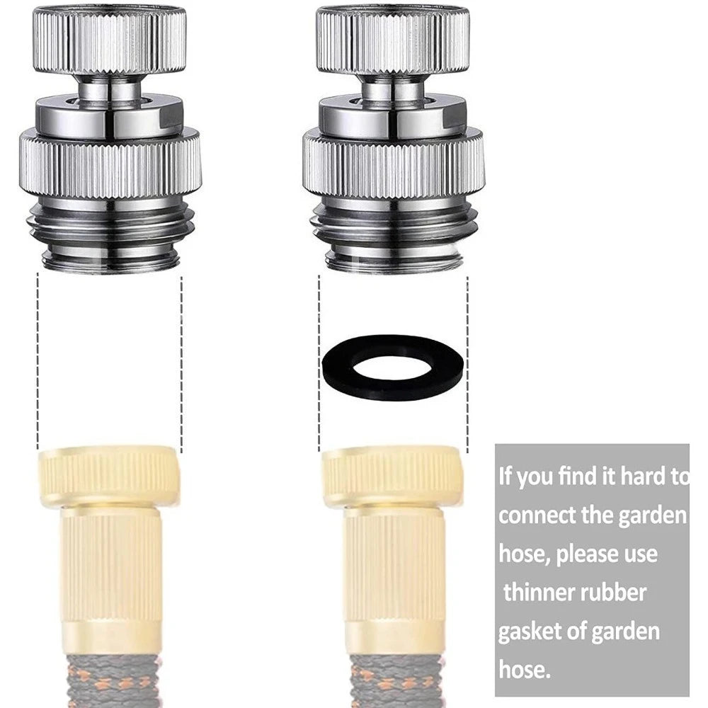 Faucet Adapter Set for Garden Hose And Shower Connection Quick Connectors Water Basin Fitting Adaptor for Outdoor Watering Oasis Select