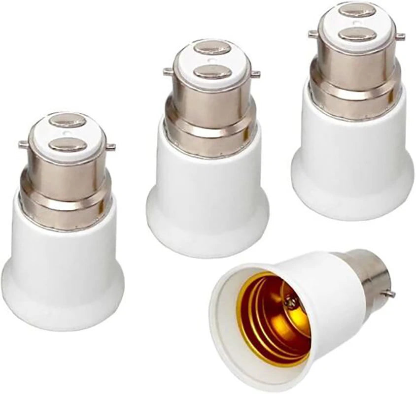 1pc Light Bulb Adaptor Bayonet B22 To Edison Screw E27 Lamp Converter Holder Light Adapter Lamp Holder Lighting Parts Oasis Select