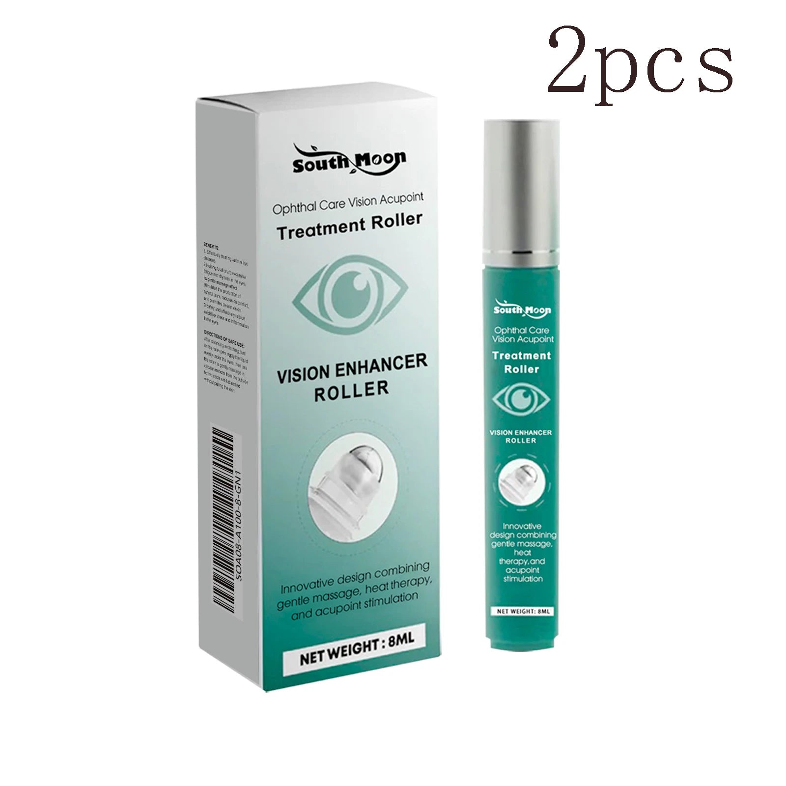 Eye Massage Roller – Acupressure Eye Care & Moisturizing Serum Eye Massage Roller Oasis Select 2pcs