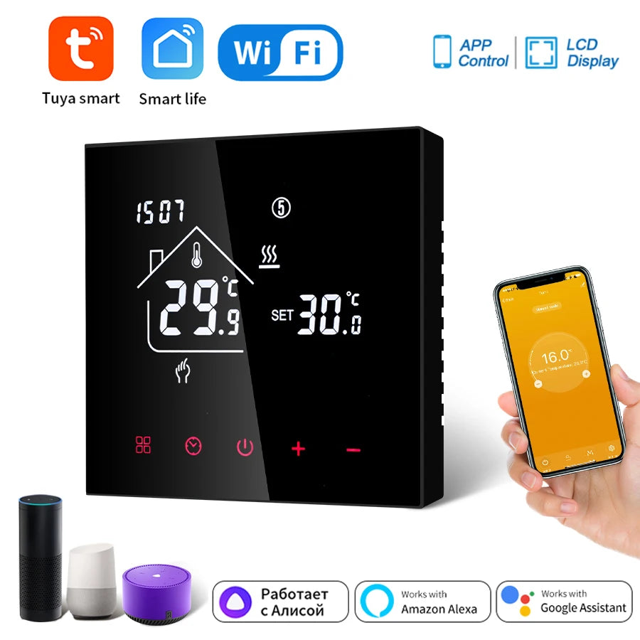Tuya WiFi Smart Thermostat – Floor Heating & Gas Controller Smart Thermostat Oasis Select