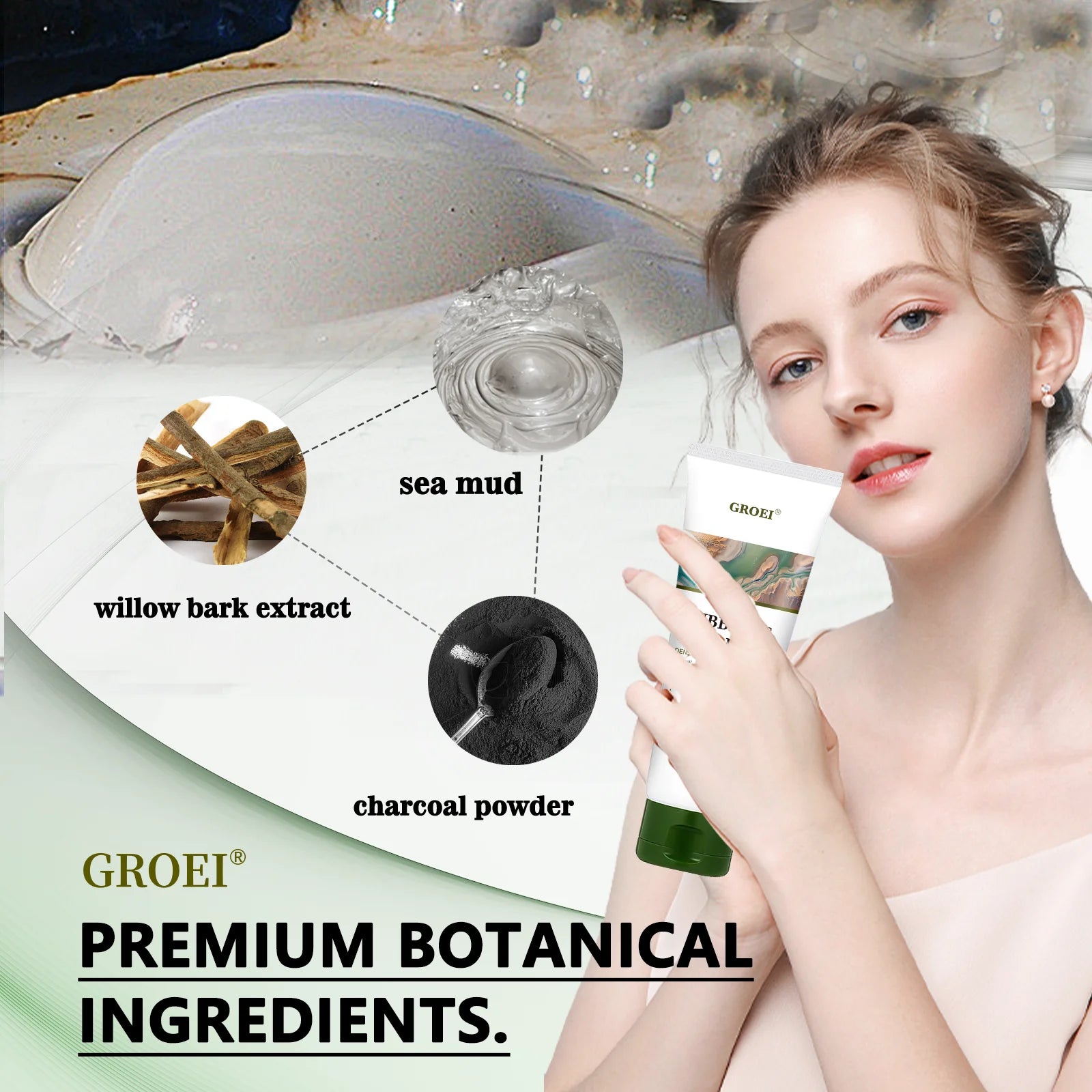 facial foam cleansing lotion deeply cleanses, removes dirt, absorbs oil, shrinks pores and cleanses the skin Oasis Select