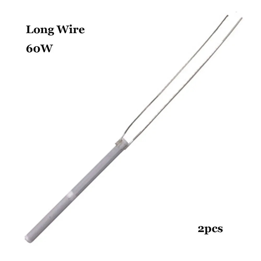For 908 908S Solde Adjustable Temperature Electric Soldering Iron Heater 220V 60W/80W/100W Ceramic Internal Heating Element Oasis Select 2pcs-60W Long Wire
