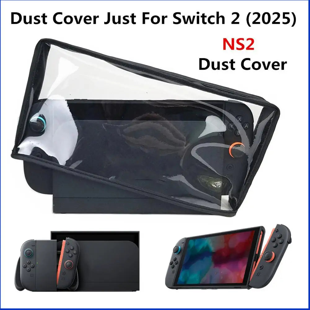 Nintendo Switch 2 Dock Dust Cover – Transparent Protective Sleeve