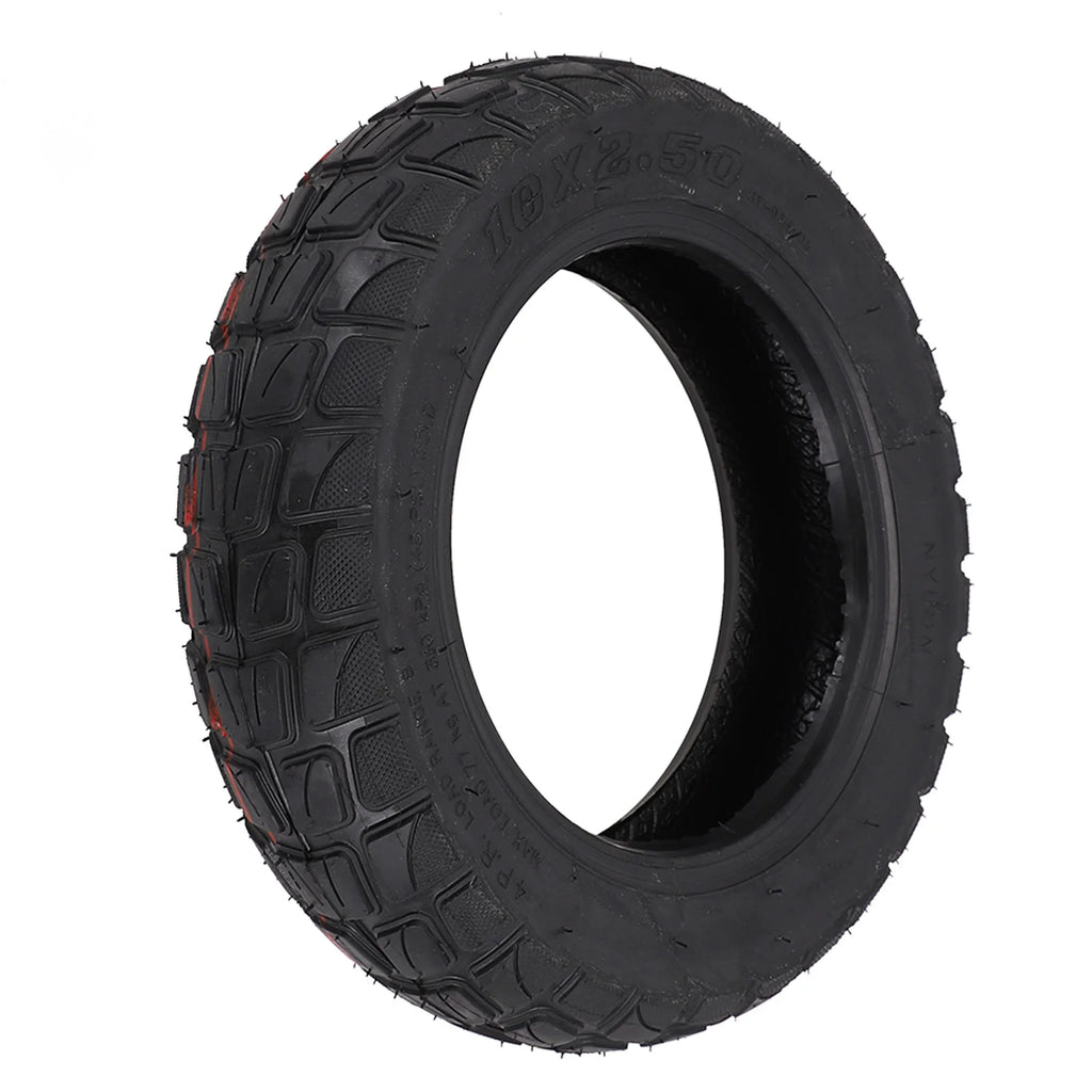10 Inch Electric Scooter 10x2.50 Tubeless Tire Skateboard Off-Road Tyre Vacuum Tire Rubber Excellent Replacement Applications Oasis Select