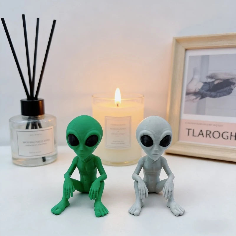 3D Printed Fantasy Alien Statues Interesting Space Decor Fun Designs Suitable for Indoor Outdoor Home Decoration Art Oasis Select