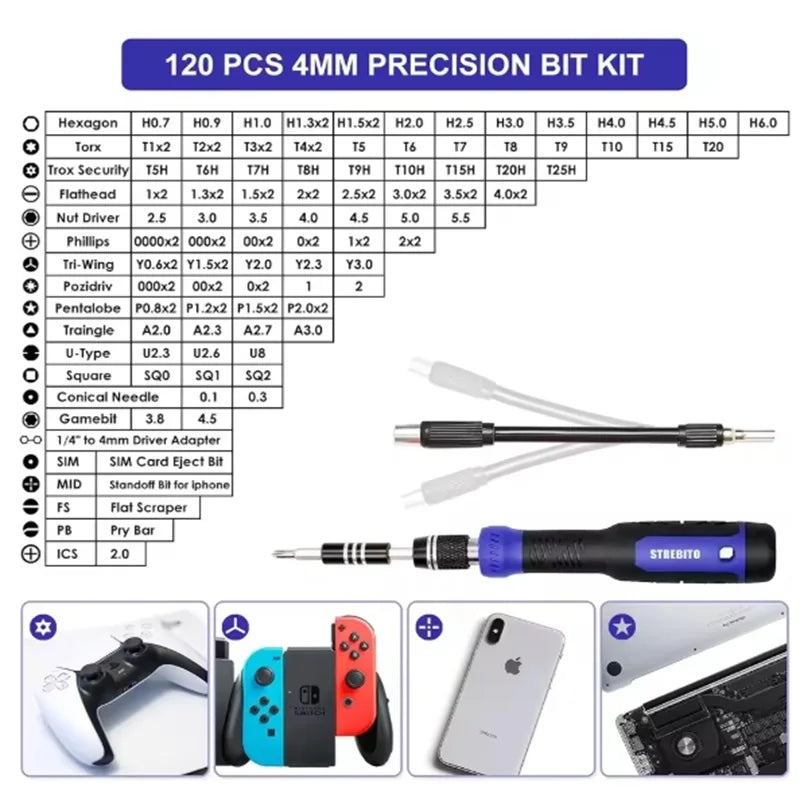 218pcs Screwdrivers Set Cell Phone Computer Dust Removal Precision Repair Nut Driver Multi Model Magnetic Screw Key Hand Tools Oasis Select
