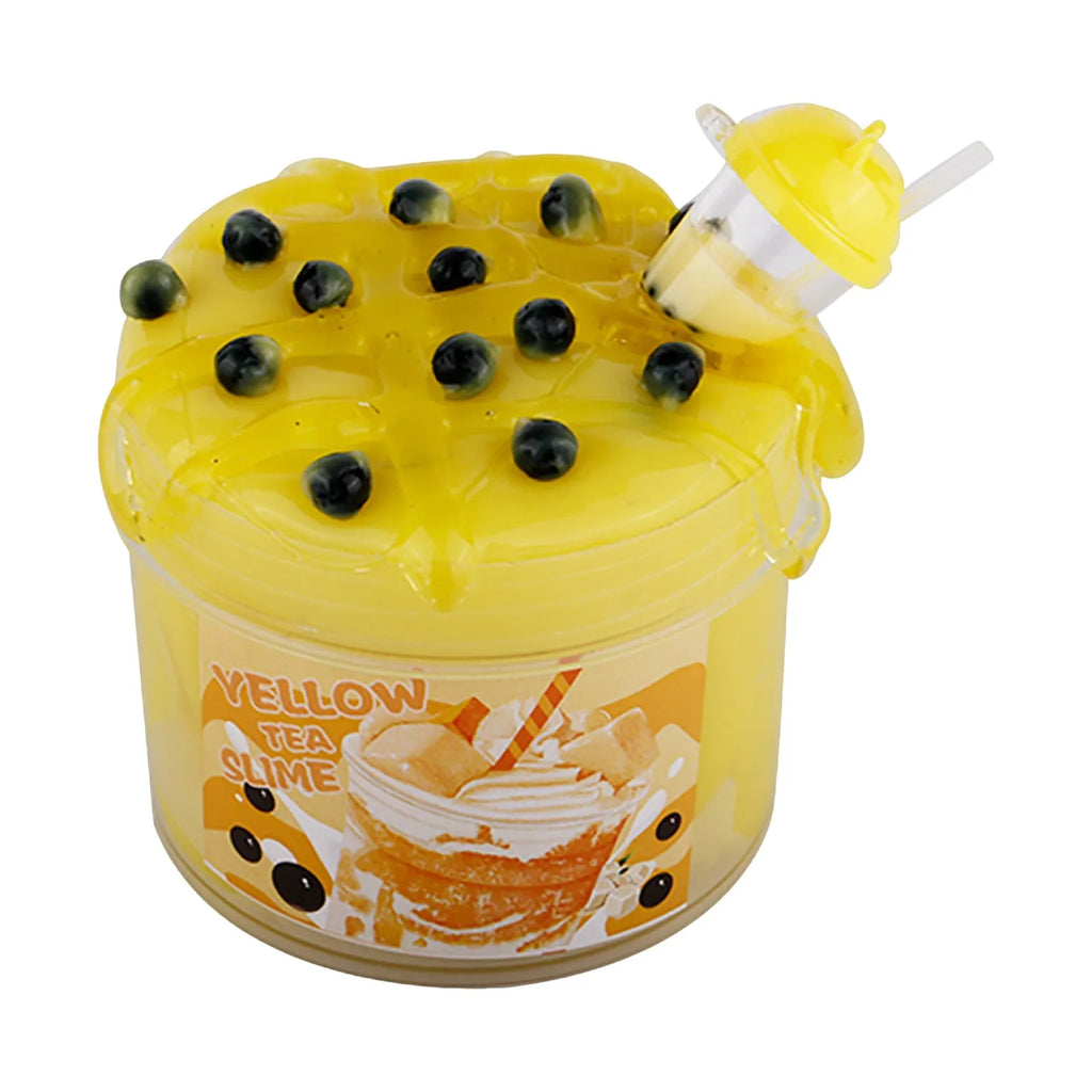Fruit Jelly Cube Slime Kit – Crunchy Glitter Stress Relief Toy Slime Sensory Toy Oasis Select Yellow One Size