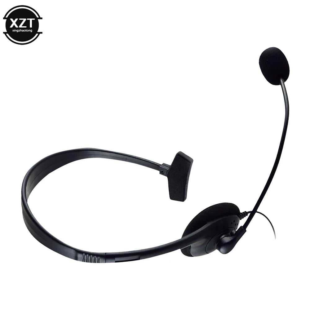 Operator Headphones Head-mounted With Noise Canceling Microphone One-ear Telephone Clear Call Headphones Single-Sided Headset Oasis Select