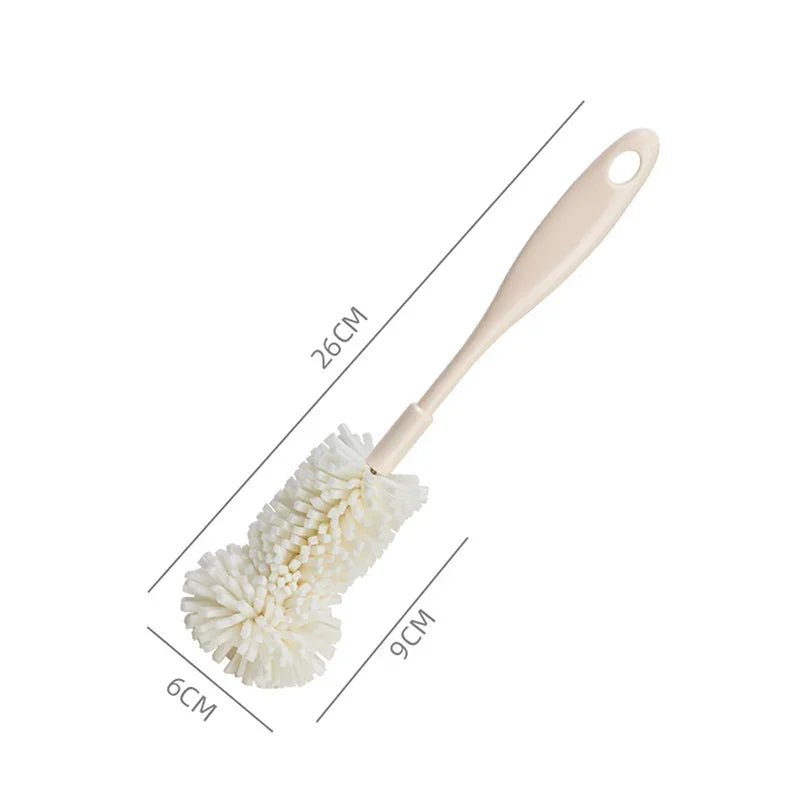 Sponge Brush Cup Scrubber Glass Cleaner Kitchen Cleaning Tool Long Handle Drink Wineglass Bottle Household Cleaning Brush Oasis Select 26cm