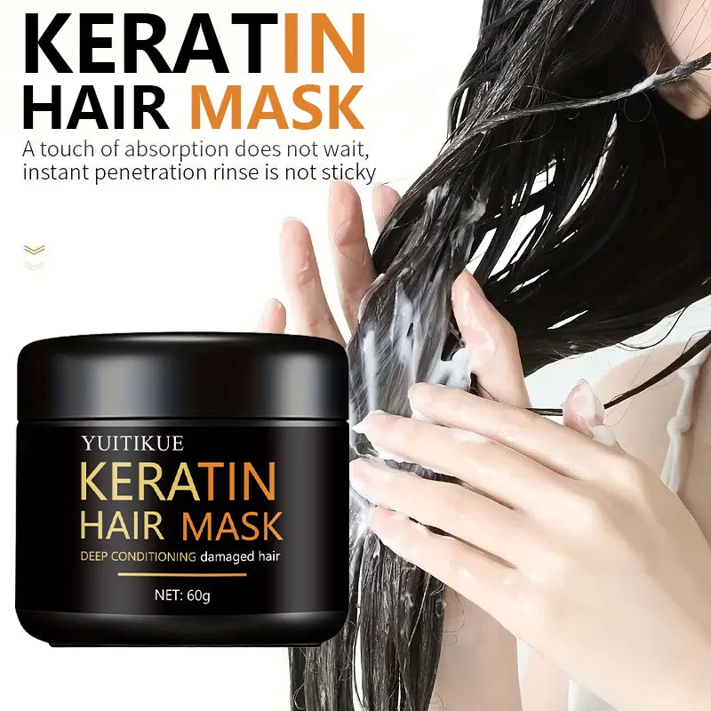 Keratin Hair Mask 60g – Deep Conditioning, Smooth & Shiny Keratin Hair Mask Oasis Select
