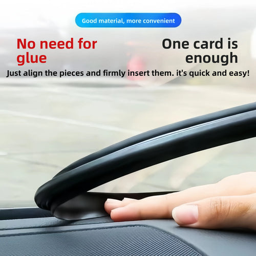 1.6m Car Dashboard Windshield Rubber Sealing Strip | Noise Insulation Car Sealing Strip Oasis Select