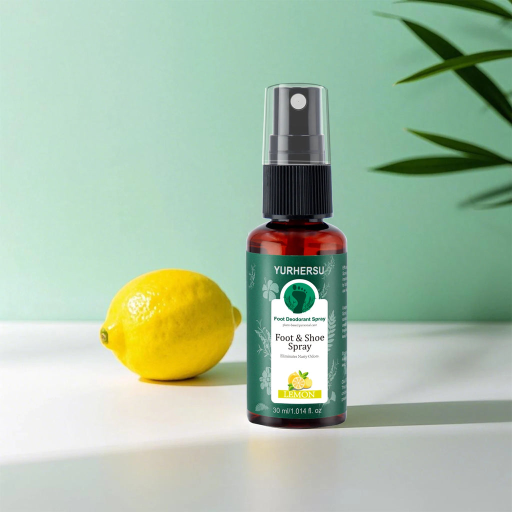 YURHERSU Lemon Foot Deodorant Spray – 24H Odor Control Foot Deodorant Spray Oasis Select LEMON