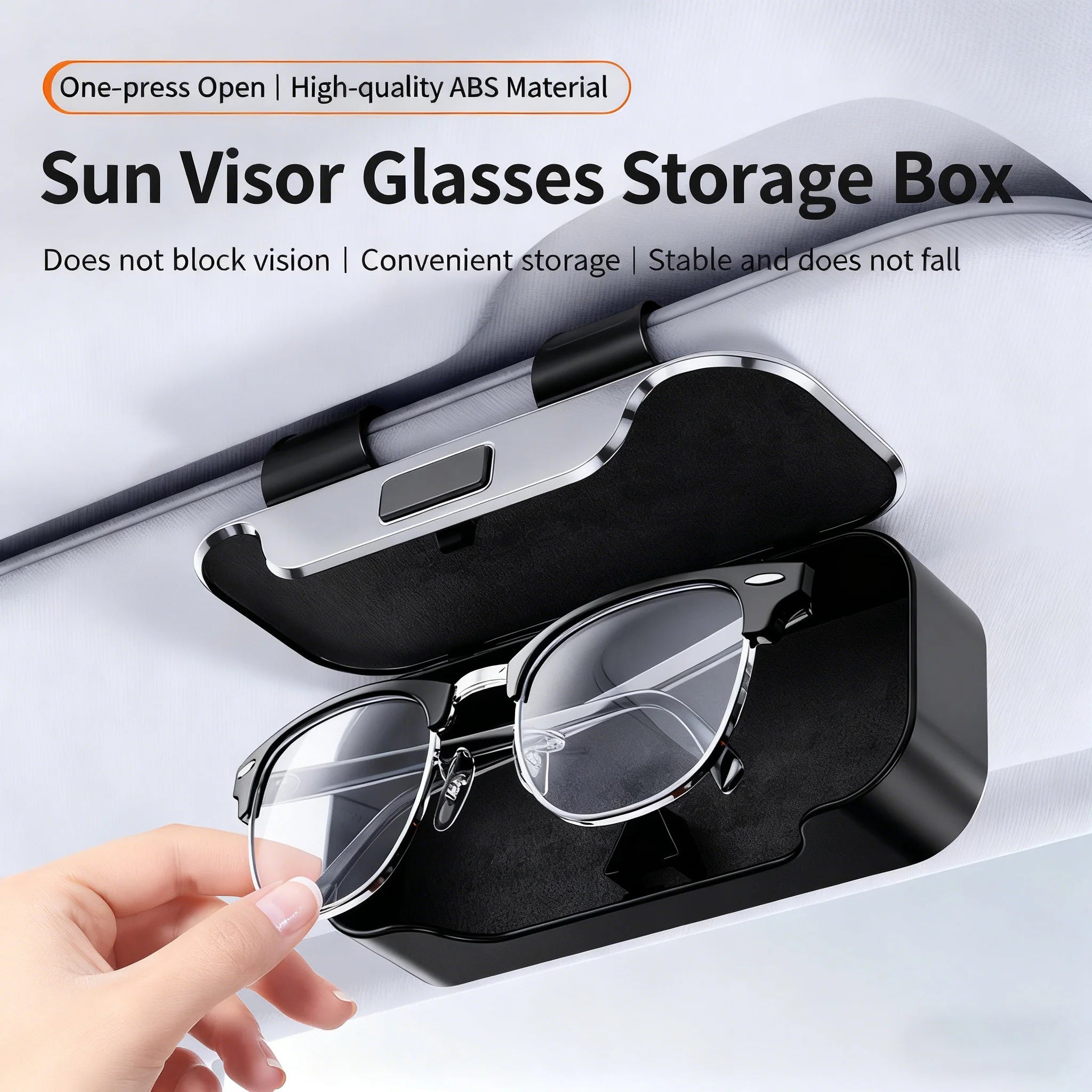 Car Sun Visor Glasses Case – Anti-Scratch Sunglasses Holder