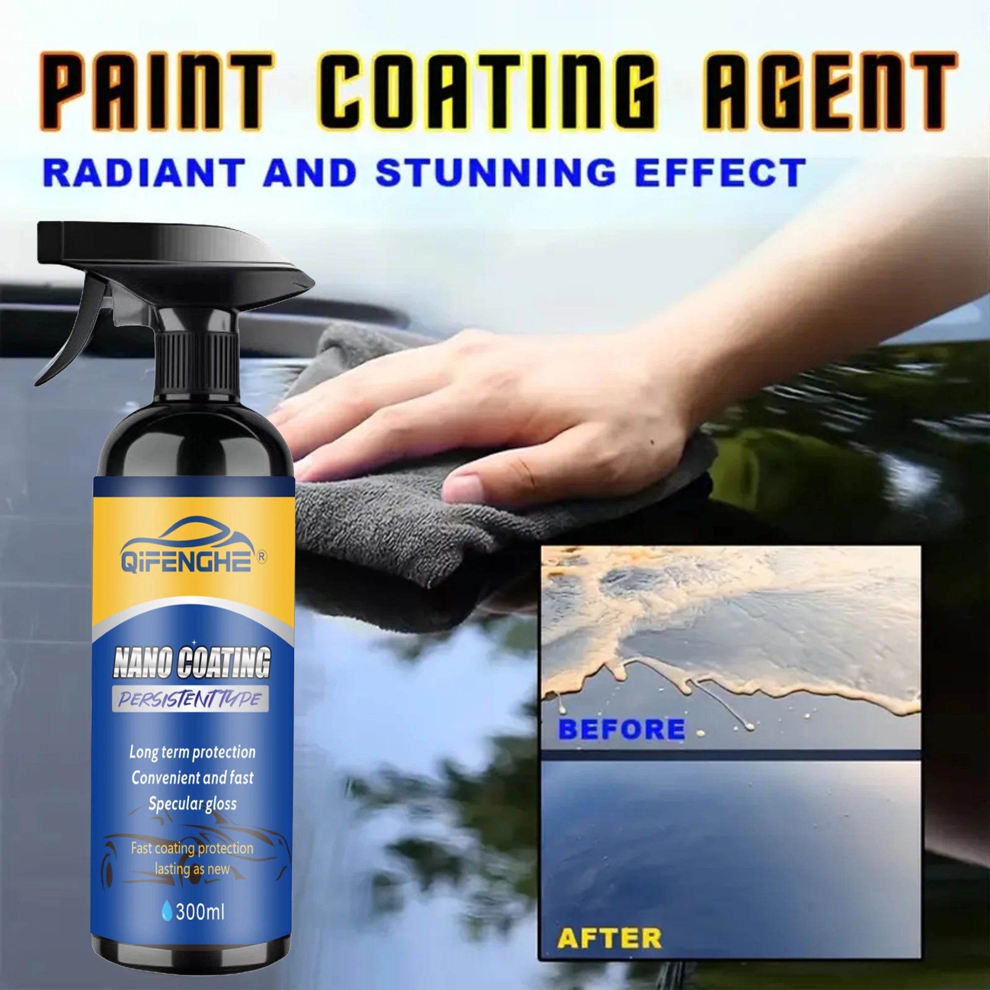 Ceramic Car Coating Spray – Paint Protection & Renewal Agent