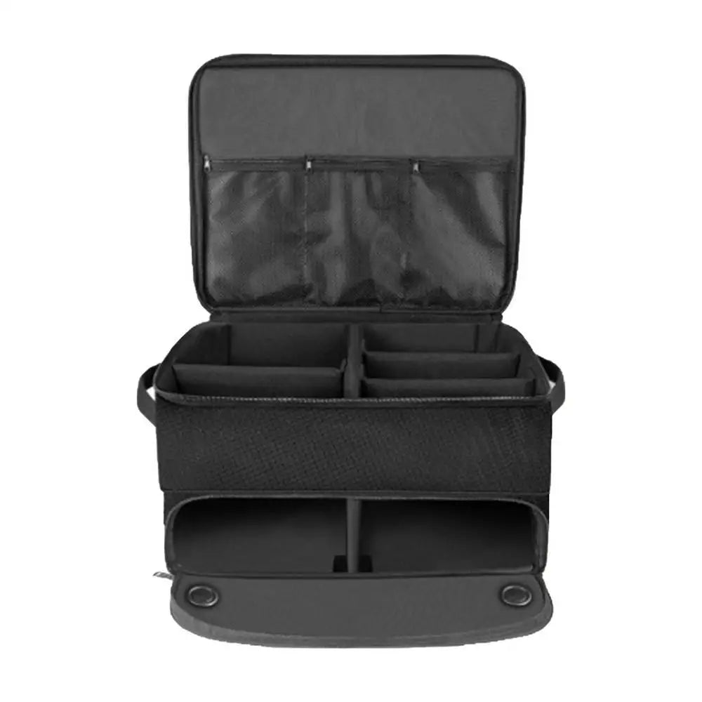 Outdoor Foldable Golf Supplies Storage Bag Golf Organizer for Car Portable Unisex Golf Ball Towel Box for Trunk Space Saving Bag Oasis Select black