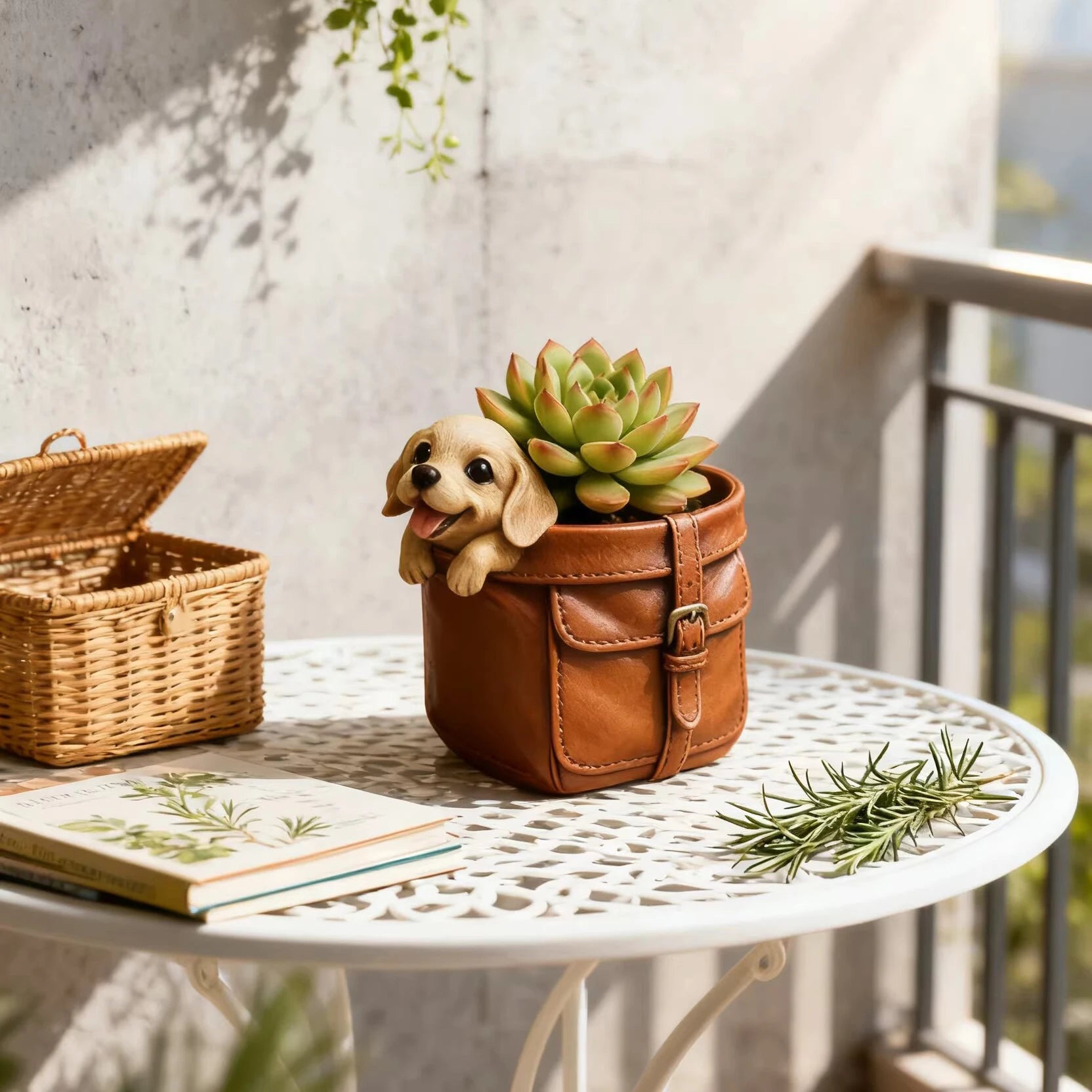 Dog Bag Flower Pot Silicone Molds DIY Succulent Plant Flowerpot Vases Mold Concrete Gypsum Candle Cup Resin Pen Holders Mould Oasis Select