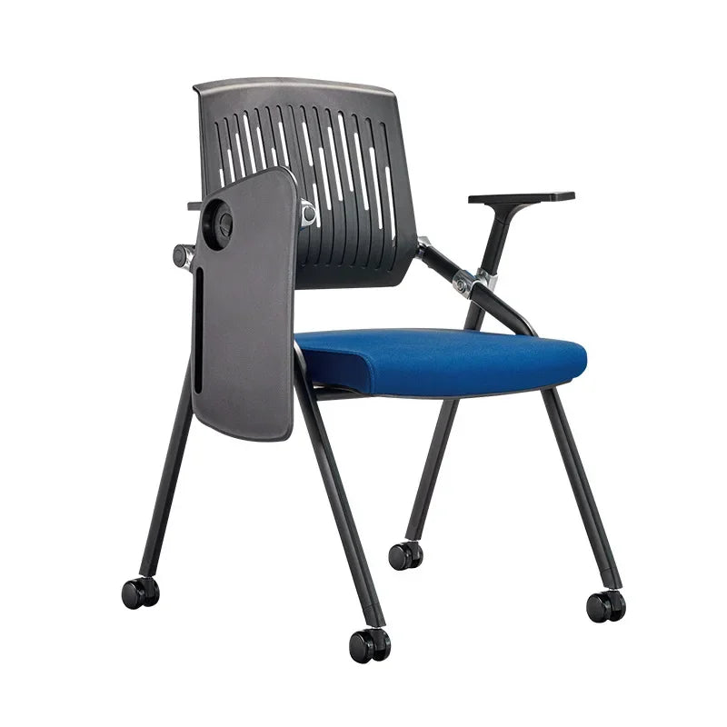 Foldable training table and chair integrated staff mesh conference chair training chair with writing tablet Oasis Select