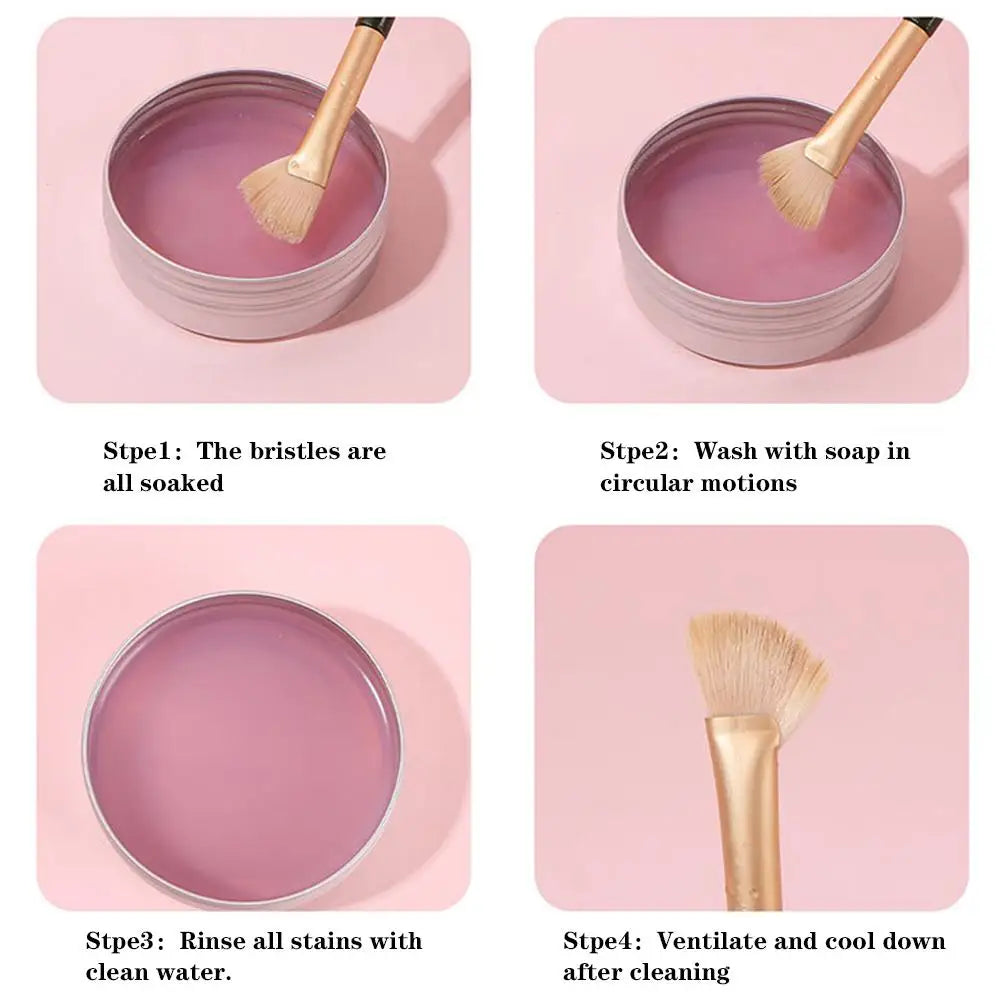 Makeup Brush Cleaner Soap Suit for Synthetic & Natural Makeup Brushes & Sponges Deeply Cleans Makeup Brush Cleaner Oasis Select